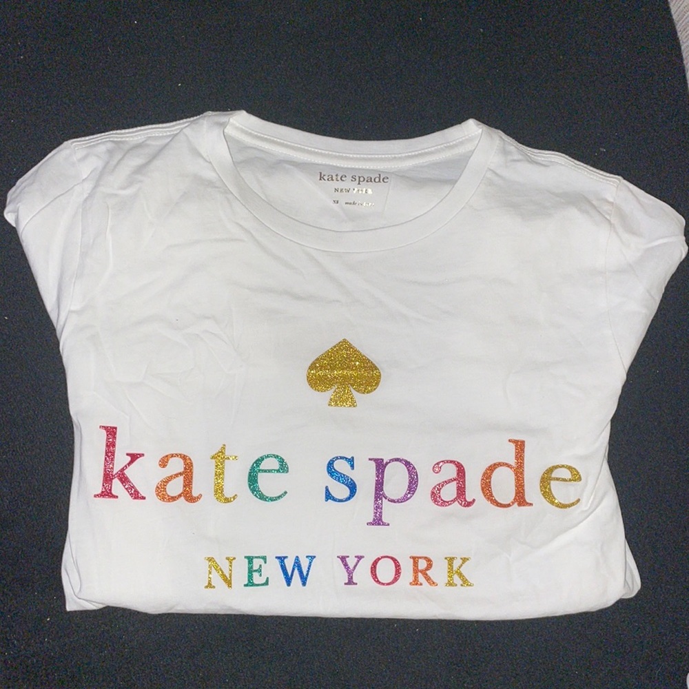 Kate Spade Rainbow Pride LGBT XS Short Sleeved T-Shirt